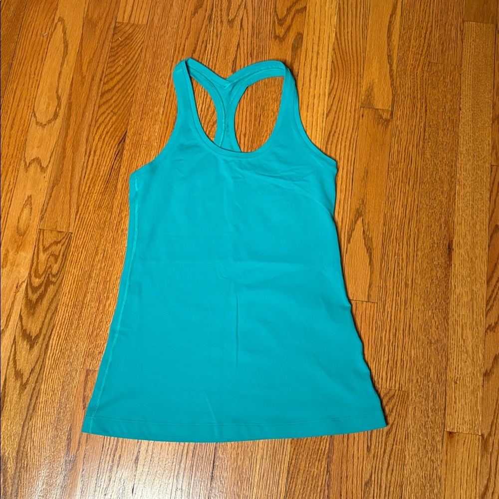 lululemon athletica turquoise racerback tank